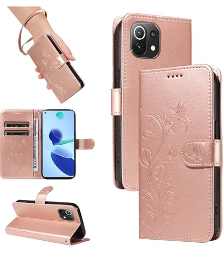 GOKEN Cover In Pelle Per Xiaomi Poco X5 5G/Redmi Note 12 5G - Custodia Portafoglio Magnetica Con Slot E Supporto (Grigio)