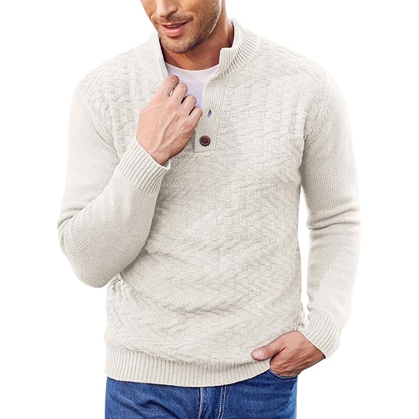 Amazon Essentials Hombre Jersey Punto Estructura Cuello Alto