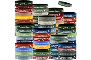 ROOWEST Gummi-Armbänder mit religiösem christlichem Motivationszitat, inspirierender Vers, Silikon-Schlüsselanhänger, Stretch-Armbänder für Damen und Herren, Kirchengeschenk, 200 Stück, 7.95 X 0.47 Inch,