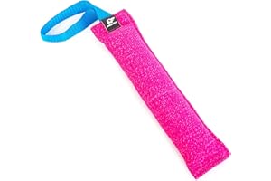 Bull Fit Boudin À Mordre Jouet pour Chien en Coton/Nylon avec 1 Anse, 30 cm - Dummy Rouleau d'apprentissage Flottant - Robuste Boudin Mordant Chien