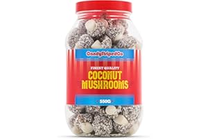 CANDYSTRIPEDCO Candy Striped Co Coconut Mushrooms Retro Sweets Gift Jar - Traditional Sweets