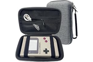 TRIPHKAR Tragbare Tasche für Game Boy Classic, 3DS XL, 3DS LL Spielkonsole, Hart Eva Etui Hülle für Interne Festplatte 3.5 Zoll, Power Bank und Zubehör (Case Nur)