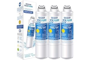 GOLDEN ICEPURE Filtro acqua per frigorifero Compatibile Con Samsung DA29–00020B, DA29–00020 A, haf-cin/EXP, 46–9101 bianco,DA29–00020B, 3 pezzi