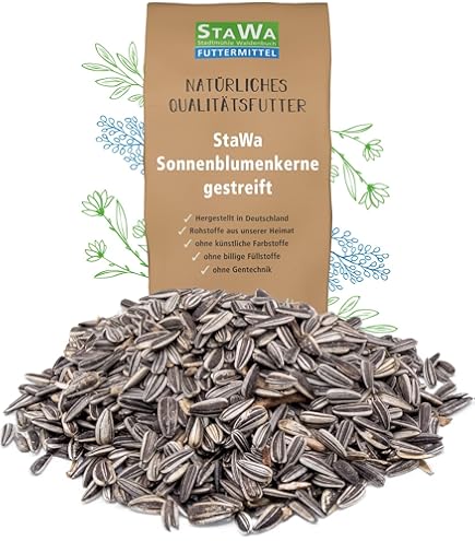 30kg Schwarze Sonnenblumenkerne - Premium Vogelfutter Für Wildvögel Ganzjährig