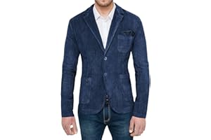 Evoga Giacca Uomo Velluto a Coste Casual Slim Fit Cappotto Bolero Invernale