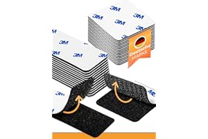 Klettstrips - Klebepunkte Klettband 24 Stück (60x60 + 25x100mm), Klettband Selbstklebend, Klett, Klettverschluss Selbstklebend, 3M Markenkleber maximalen Halt - Handwerksqualität von ToolTopia