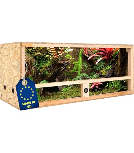 OSB Terrarium, Holzterrarium 150x80x80 cm mit Seitenbelüftung