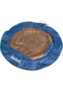 Tappetino Poggiapiedi Fitfeet In Microfibra - Rosso/Nero, Igienico Per Piscina, Palestra, Doccia, Spogliatoi