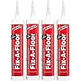 Fix-A-Floor Extra Strength Bonding Adhesive for Loose & Hollow Tiles, Wood, LVT & Laminate - Eco-Friendly & Non-Toxic - Includes 2mm and Customisable Patented Tip & Preservation Cap (Pack of 4)