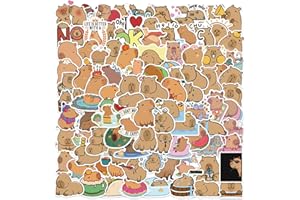 DKDDSSS 100 PCS Capybara Stickers - Graffiti, Waterproof, Kawaii Animal Stickers for Laptop, Journals, Water Bottles, Luggage