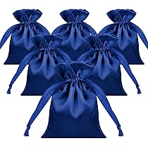 Sacchetti Regalo In Organza 7x9 Cm - Pack Da 50 Pezzi, Per Bomboniere, Gioielli E Feste (Blu Reale) - Foto 3