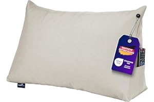 Traumnacht Cozy Rückenkissen, Lesekissen, 70 x 40 cm beige, abnehmbarer, waschbarer Bezug aus 100% Polyester, praktisches Seitenfach, Öko-Tex zertifiziert, produziert nach deutschem Qualitätsstandard