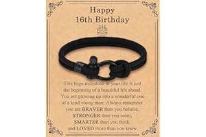 TEVOP 13th 16th 18th 21st Birthday Gifts for Boys, Bracelet Gifts for 14 15 17 19 20 Year Old Boys, Unusual Birthday Gift for Son Grandson Nephew Brother