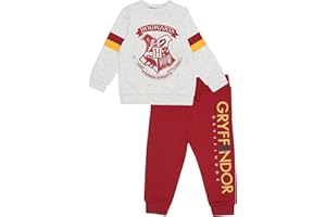 Popgear Harry Potter Hogwarts Crest-Conjunto de Sudadera Y Pantalones Deportivos para Bebé, Color Gris Jaspeado Bebés