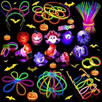 85-teiliges Halloween-Glow-Set – Leuchtstäbe, Masken & Mehr Für Neon-Partys