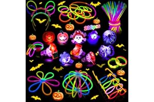 MOSSNDAR Braccialetti Luminosi Fluorescenti 232 Pezzi, Starlight Fluo Party Festa Gadget Compleanno Bambini kit per Fare Braccialetti, Neon Decorazione per Compleanno Matrimonio Halloween Natale