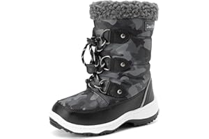 DREAM PAIRS Kids Bottes de Neige pour Enfants Imperméables et Antidérapantes Bottes de Hiver Chaude pour Garçons Filles SDSB2228K