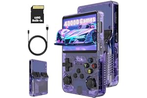 KINMRIS R36S 128G 40000+ - Console da gioco in stile retrò, sistema Linux da 3,5 pollici, schermo IPS portatile, lettore video