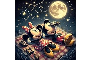 CLYCTIP Kits de pintura de diamantes de dibujos animados, 5D Diamond Painting Picturesfor Adults Children, Living Room, Office, Wall Decoration, 35 x 35 cm