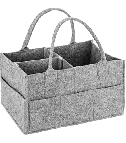 Blissful Diary Luiertas Organizer, Stijlvolle Opbergmand voor Nieuweboren Essentiële Zaken & Luierstation, Baby Shower Cadeau & Must-Have, Zandkleurig