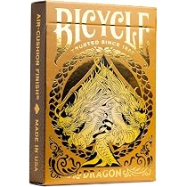 Bicycle Black Dragon – Jeu De 54 Cartes à Jouer Édition Dragon, Figures Inspirées Du Kimono, Finition Air Cushion, Fabriqué Aux USA