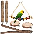 Perchas De Jaula Para Aves - 7 Piezas, De Cuarzo, Para Conures, Periquitos, Agapornis, Mantienen Uñas Y Picos