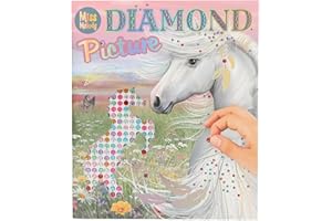 Depesche 13484 Miss Melody - Stickerbuch mit 10 Seiten Pferde Motive zum Verzieren, inkl. glitzernder Schmucksteinchen zum Aufkleben