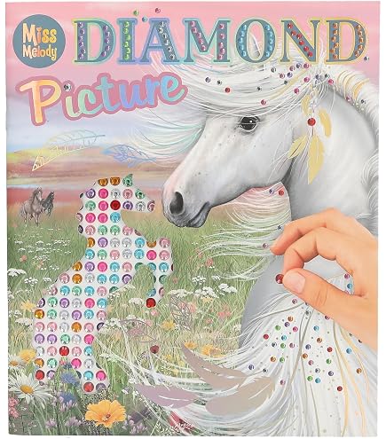 Depesche Miss Melody – Libro Da Colorare Con Cavalli, 20 Pagine, Adesivi E Paillettes – Per Bambine Creative