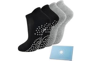 TOES HOME 4 Paar Sneaker Yoga Socken Damen Stoppersocken, Pilates Rutschfeste Socken Antirutschsocken Mädchen für Trampolin Zuhause Fitness Krankenhaus