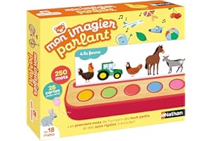 Nathan – Mon imagier parlant – Jeu éducatif – Jeu interactif – Découvre et apprend les mots – Dès 18 mois