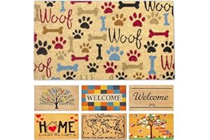 LUA VIKA Wycieraczka z włókna kokosowego - kości - 40 x 70 cm - wycieraczka zewnętrzna - wycieraczka pod drzwi wejściowe na zewnątrz - wycieraczki na zewnątrz