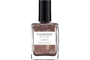 Nailberry L'Oxygéné Oxygenated Nail Lacquer | Pink Sand, 15 ml | Polish for a Healthier Manicure & Long Lasting Colour | 12-Free, Vegan, Halal, Cruelty & Gluten Free