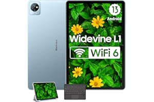 Blackview Tab 30 WiFi Android 13 Tablet 10 Pollici 64GB+6GB,WiFi 6,Quad-Core,5MP+2MP, 5100mAh,2 Speaker,BT/OTG/Type-C/Tablet con Tastiera e Custodia