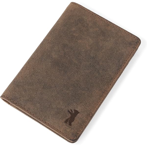 Berliner Bags Karl Étui Cartes Crédit Cuir Vintage Protection RFID - Porte-Cartes Homme Marron