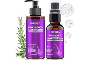 GIFBEA Rosemary Hair Growth Oil Hair Loss Treatment Hair Thickening Products for Men Women