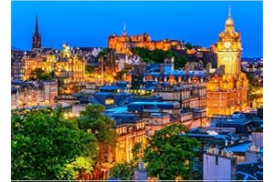 MOJIGE Jigsaw Puzzles for Adults 1000, Puzzles for Adults, Challenging Puzzles, Puzzle Game for The Whole for Women, Gifts for Men, Theme:Edinburgh