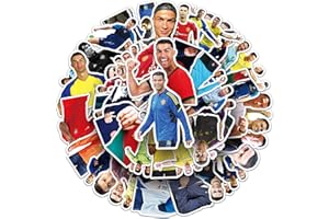 TRUSTKK 50 pegatinas de Cristiano Ronaldo, impermeables, para coches, ordenadores portátiles, monopatines, cascos y más