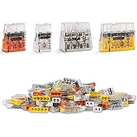 140 Stück Wago Klemmen Sortiment Steckklemme Verbindungsklemme Compact 2273-202 203 205 208