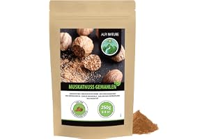 Malmuskot (250g), 100% naturlig muskotnöt, naturligt utan tillsatser, vegan