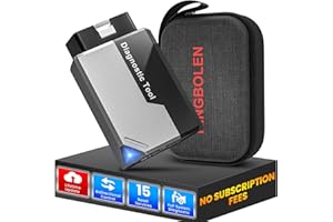‎KINGBOLEN KINGBOLEN EDIAG ELITE OBD2 Urządzenie diagnostyczne Bluetooth, adapter Bluetooth, pełne systemy, czytnik kodów OBD2, do kodowania dwukierunkowego, 15 funkcji resetowania. Dla urządzeń iOS i Android