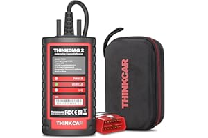 ‎THINKCAR thinkcar obd2 Diagnosegerät,ThinkDiag 2 Bluetooth OBD2 Diagnose Scanner für Alle Fahrzeuge mit 15 Reset Funktionen für Alle System Diagnosen,Autodiagnose Unterstützung OBDII/EOBD/CAN-FD Protokoll…