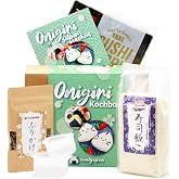 1mal1japan Onigiri Kochbox | japanische Reisdreiecke | für 18 Stück | 5-teiliges Kochset für Onigiri | für ca. 18 Reisbällche