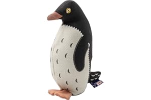 PetLove Resploot Cuddlers Yellow Eye Penguin, Soft Dog & Puppy Toy with Squeaker, 100% recycled materials