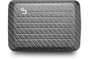 ÖGON SMART WALLETS OGON Portefeuille en Aluminium Smart Case V2 - Fermoir en métal - Porte-Cartes Anti-RFID - Capacité jusqu'à 10 Cartes et Billets