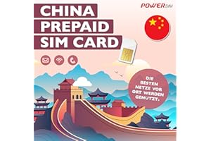 Power Sim China Daten SIM Karte,kein VPN nötig,uneingeschränkter Internetzugang Google Whatsapp. Bezahlfunktion wie Alipay möglich Aufladbar,wiederverwendbar damit komplett nachhaltig