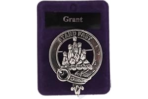 Clans of Scotland Pewter Scots Clan Badge/Brooch Pins Stylish Fashion Accessory for Dresses Jeans Jackets Shoes Shirts Sweaters Hats for Men Women Ladies Gifts