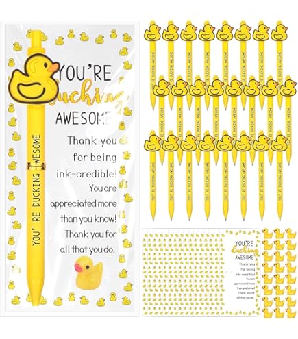 DV DESIGN Set Of 4 Rubber Duck Ballpoint Pens Black - Kids Toy - View #11