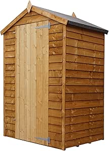 3 x 4 Holz Gartenhaus Garten Aufbewahrung Schuppen, ohne Fenster, 1 Tür