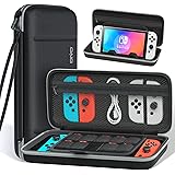OIVO Switch Carrying Case for Nintendo Switch OLED Mode, Protable Travel Case Cover with Game Card Slots, Upgraded Console St