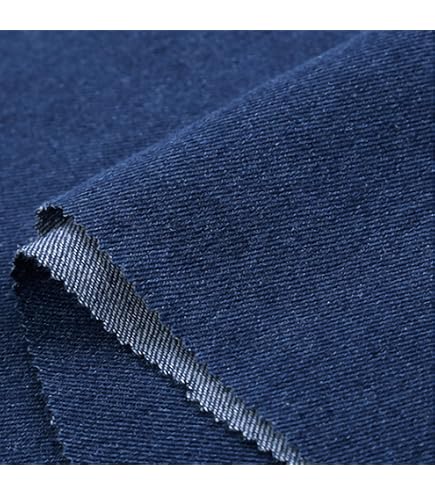 ZXC Tessuto Denim Jeans Denim 100% Cotone Largo 150 cm Blu